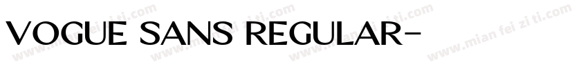 Vogue Sans Regular字体转换